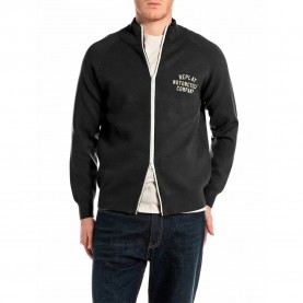 Блуза Replay UK4880.000.G23896 sweater - Black (Black) блуза,мъжки,пуловери,дамски,пуловери,replay,uk4880.000.g23896,sweater,black,(black)