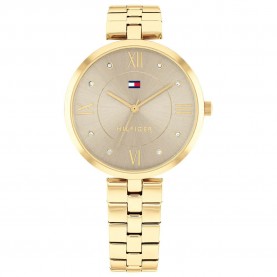 Часовник Tommy hilfiger Ella 34 mm woman watch - Golden (Grey/Yellow Gold) часовник,часовници,tommy,hilfiger,ella,34,mm,woman,watch,golden,(grey,yellow,gold)
