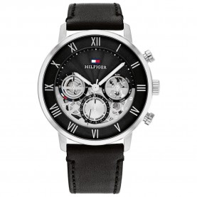 часовник,часовници,tommy,hilfiger,legend,44,mm,watch,black,black,leather,(silver)