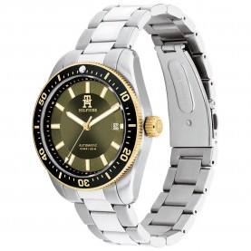 часовник,часовници,tommy,hilfiger,th85,automatic,40,mm,watch,silver,(green)