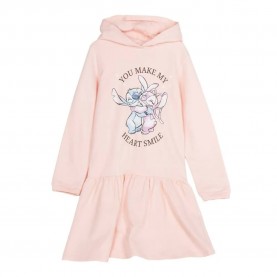 Рокля Stitch Terry long sleeve dress - Pink (Multicolor) рокля,дамски,поли,и,рокли,stitch,terry,long,sleeve,dress,pink,(multicolor)