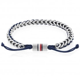 бижутерия,tommy,hilfiger,2790511,bracelet,silver,(silver,navy)