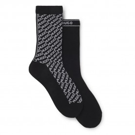 чорапи,дамски,чорапи,hugo,slantmono,socks,2,pairs,black,(black)