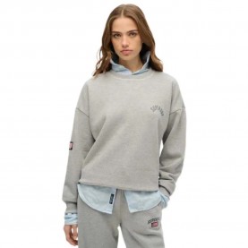 блуза,дамски,блузи,superdry,athletic,relaxed,fit,sweatshirt,grey,marl,(grey)
