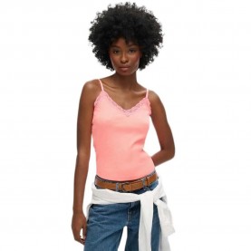 тениска,дамски,тениски,superdry,essential,rib,lace,sleeveless,v,neck,t,shirt,pink,(pastelline,coral)