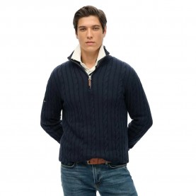 Блуза Superdry M6110661A sweater - Blue (Navy) блуза,мъжки,пуловери,дамски,пуловери,superdry,m6110661a,sweater,blue,(navy)