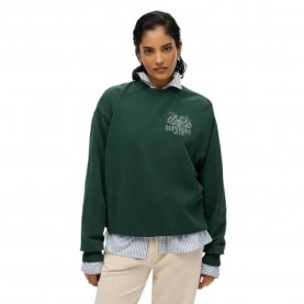 блуза,дамски,блузи,superdry,outdoor,mono,loos,fit,sweatshirt,enamel,green,(green)