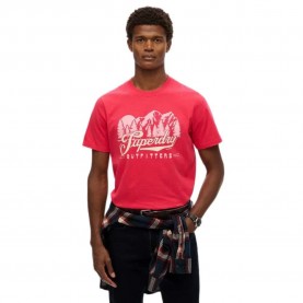 Тениска Superdry Outfitters short sleeve T-shirt - Soda Pop Red тениска,мъжки,тениски,superdry,outfitters,short,sleeve,t,shirt,soda,pop,red