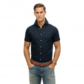 риза,с,къс,ръкав,мъжки,ризи,superdry,oxford,short,sleeve,shirt,black