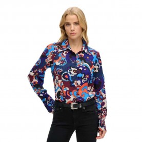 риза,с,дълъг,ръкав,дамски,блузи,дамски,ризи,superdry,printed,fittede,70´s,long,sleeve,shirt,multicolor