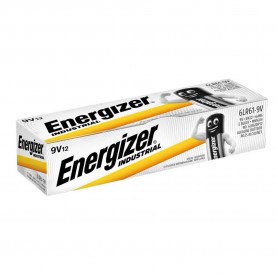батерии,energizer,industrial,pro,6lr61,9v,alkaline,battery,12,units,clear,(grey)