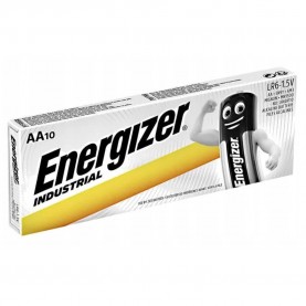 батерии,energizer,industrial,pro,aa,lr6,1.5v,alkaline,battery,10,units,clear,(grey)