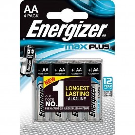 батерии,energizer,max,plus,aa,lr6,alkaline,battery,4,units,grey,(clear)