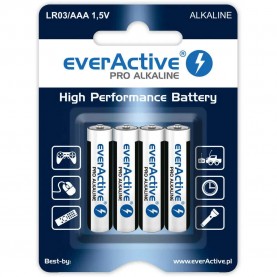 батерии,everactive,pro,alkaline,lr6,aa,alkaline,battery,4,units,grey,(clear)