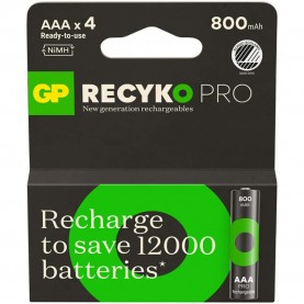батерии,gp,batteries,recyko,professional,nimh,aaa,rechargeable,battery,silver,(clear)