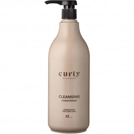 хигиена,коса,id,hair,curly,xclusive,cleansing,conditioner,shampoo,1000ml,clear,(white)