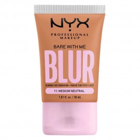 ексфолианти,nyx,professional,makeup,bare,with,me,blur,tint,11,medium,neutral,foundation,brown