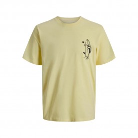 тениска,мъжки,тениски,jack,&,jones,tarot,standard,fit,short,sleeve,t,shirt,french,vanilla,(yellow)