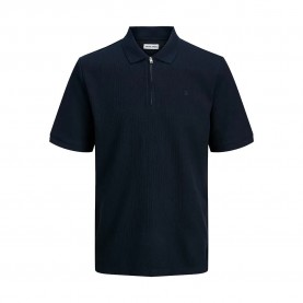 сако,мъжки,блузи,с,яка,jack,&,jones,austin,zip,plus,size,short,sleeve,polo,navy,blazer,classic,(blue)