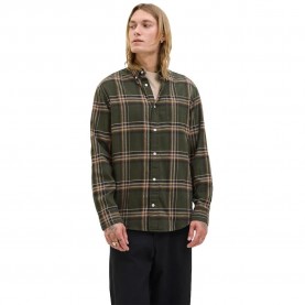 карирана,риза,мъжки,ризи,jack,&,jones,classic,flannel,check,long,sleeve,shirt,rosin,(green)
