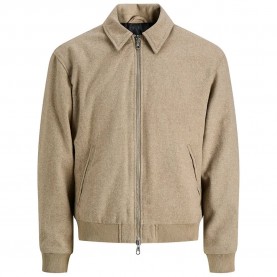 Яке Jack & jones Cover bomber jacket - Beige (Greige) яке,мъжки,якета,дамски,якета,и,палта,jack,&,jones,cover,bomber,jacket,beige,(greige)