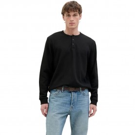 тениска,мъжки,тениски,jack,&,jones,dover,henley,long,sleeve,t,shirt,black