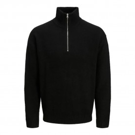 блуза,мъжки,пуловери,jack,&,jones,soho,ollie,half,zip,sweater,black,(black)
