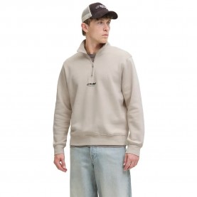 блуза,мъжки,пуловери,jack,&,jones,soho,quarter,full,zip,sweatshirt,moonbeam,(beige)