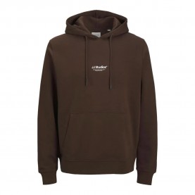 суичър,мъжки,пуловери,jack,&,jones,soho,plus,size,hoodie,delicioso,(brown)