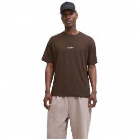тениска,мъжки,тениски,jack,&,jones,soho,short,sleeve,t,shirt,delicioso,(brown)