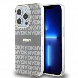 DKNY PC/TPU Repeat Pattern Tonal Stripe Magsafe iPhone 14 Pro Max phone case - Beige (Beige) други,аксесоари,dkny,pc,tpu,repeat,pattern,tonal,stripe,magsafe,iphone,14,pro,max,phone,case,beige,(beige)