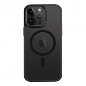 Tactical MagForce Hyperstealth iPhone 14 Pro Max phone case - Clear / Grey (Asphalt) други,аксесоари,tactical,magforce,hyperstealth,iphone,14,pro,max,phone,case,clear,grey,(asphalt)