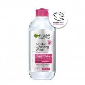 Garnier Skin Active Micellar Water for dry skin facial cleanser 400ml - White специфични,козметични,продукти,garnier,skin,active,micellar,water,for,dry,skin,facial,cleanser,400ml,white