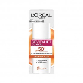 специфични,козметични,продукти,l´oreal,paris,revitalift,clinical,daily,fluid,spf50,moisturizer,50ml,clear,(white)