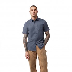 риза,с,къс,ръкав,мъжки,ризи,fox,level,up,woven,short,sleeve,shirt,midnight,(grey)