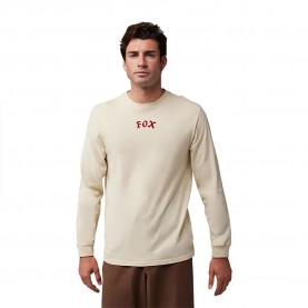 тениска,мъжки,тениски,fox,race,crew,prem,long,sleeve,t,shirt,beige,(cream)