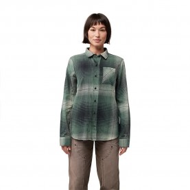 риза,с,дълъг,ръкав,дамски,блузи,дамски,ризи,fox,traildust,flannel,long,sleeve,shirt,heather,green,(green)