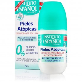 хигиена,тяло,instituto,español,atopic,skin,75ml,deodorant,roll,on,clear