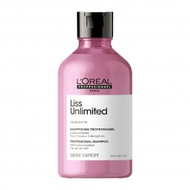 хигиена,коса,l´oreal,paris,professionnel,paris,serie,expert,liss,unlimited,frizzy,300ml,shampoo,pink