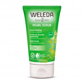 хигиена,тяло,weleda,pearl,scrub,birch,peeling,150ml,shower,gel,clear