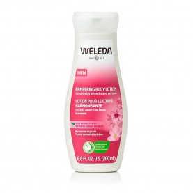 козметика,за,овлажняване,weleda,wildrose,pampering,care,200ml,body,milk,clear