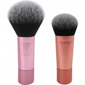 специфични,козметични,продукти,real,techniques,mini,duo,makeup,brush,pink,(black)