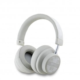 слушалки,слушалки,dkny,pu,leather,checke,pattern,wireless,headphones,pearl,(white)