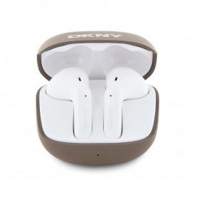 слушалки,слушалки,dkny,satiny,finish,tws,wireless,earphones,brown