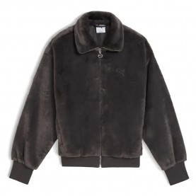 яке,дамски,якета,и,палта,puma,wardrobe,essential,soft,fleece,jacket,dusky,grey,(brown)