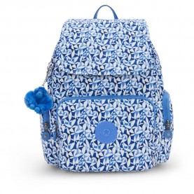 раница,раници,kipling,city,zip,s,13l,backpack,crazy,leaves,(blue)
