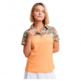 дамски,блузи,с,яка,oxy,golf,circles,woman,short,sleeve,polo,orange,(orange)