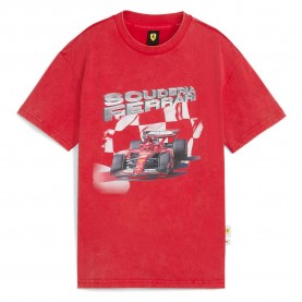 тениска,детски,тениски,puma,ferrari,sportswear,car,graphic,short,sleeve,t,shirt,rosso,corsa,(red)