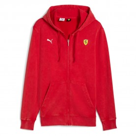 яке,мъжки,анцузи,puma,ferrari,sportswear,relaxed,fit,tracksuit,jacket,rosso,corsa,(red)