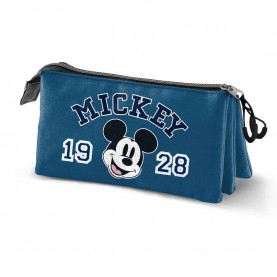канцеларски,принадлежности,karactermania,disney,mickey,mouse,class,triple,pencil,case,blue,(blue)